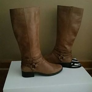 Genuine Leather Riding Boots 8.5 Nine West